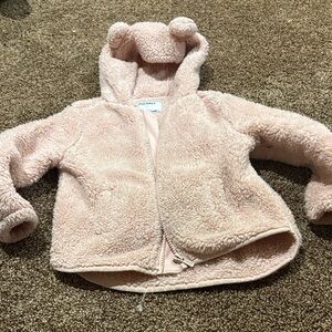 Old Navy Light Pink Sherpa Jacket with Ears